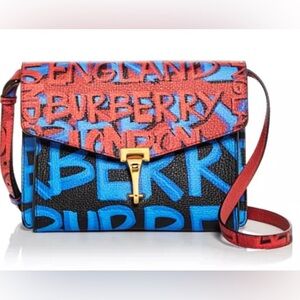 Burberry
Small Macken Graffiti Print Leather Crossbody
